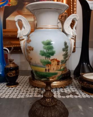 Antico Vaso balaustra impero del 1800 alto 27cm