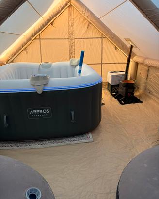 Tenda da campeggio 12m 4-8 persone - 4 stagioni