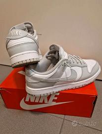 Nike Dunk Low Grigie e Bianche 38 Nuove Originali