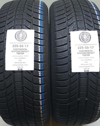 2 GOMME 225 55 17 CONTINENTAL A75212