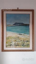 Quadro tavolara spiaggia la cinta c.cassavalla s