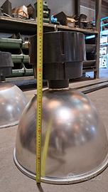 Coppia lampade industriali vintage SBP  Ø 50 cm