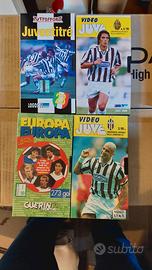 Lotto 9 cassette VHS + 1 DVD Juventus