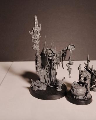 Warhammer- AoS - Swampcalla Shaman with Pot-grot