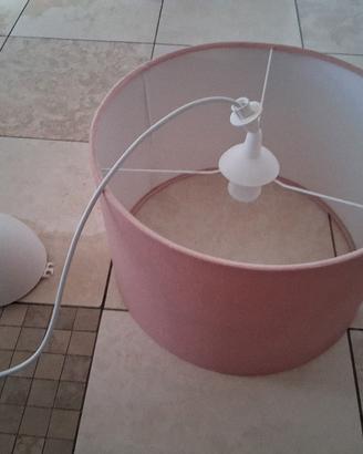 Lampadario rosa