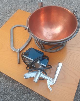 Paiolo elettrico in rame per polenta