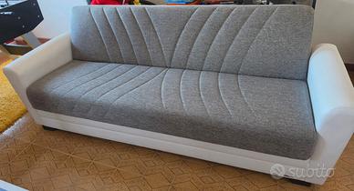 Divano letto 3 posti con contenitore 