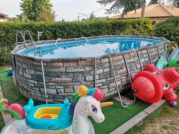 Piscina BestWay 610x366x122 filtri cartuc e sabbia