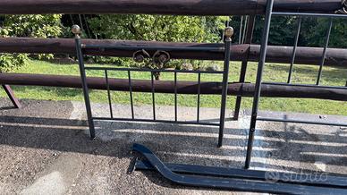 letto singolo in ferro battuto