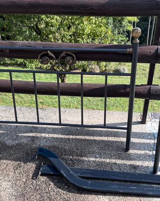 letto singolo in ferro battuto