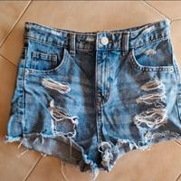 Short OVS strappato con orlo a taglio vivo tg 38