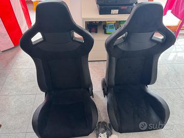 *NUOVI* Recaro Replica alcantara per 500 abarth