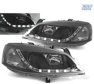 FARI PER OPEL ASTRA G 97-04 LUCE DIURNA NERI