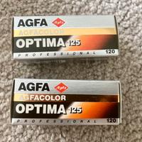 2 Rullini Agfa Optima 125 scadenza 8/94 vintage