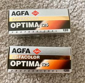 2 Rullini Agfa Optima 125 scadenza 8/94 vintage