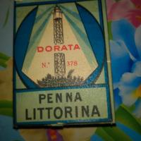 Scatola pennini penna littorina dorati