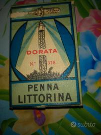 Scatola pennini penna littorina dorati