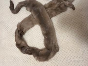 collo/stola di visone beige