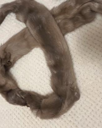 collo/stola di visone beige
