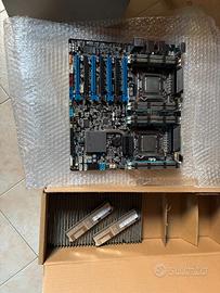 ASUS Z9PE-D8 WS + 256GB DDR3 + 2 CPU Xeon E5-2690