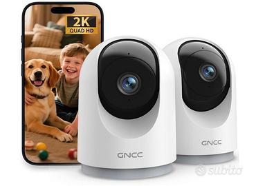 2K 3MP Telecamera Wi-Fi Interno 2.4GHz Visione Not