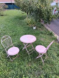 Tavolino e sedie da giardino pieghevoli Coca Cola 