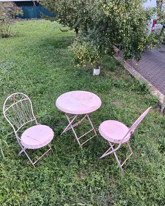 Tavolino e sedie da giardino pieghevoli Coca Cola 