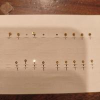 lancette vintage per orologi meccanici sferini 