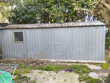 Garage box da esterno smontabile in lamiera zincat