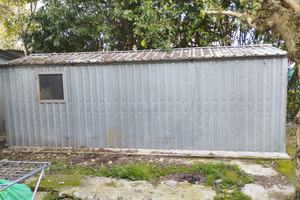 Garage box da esterno smontabile in lamiera zincat