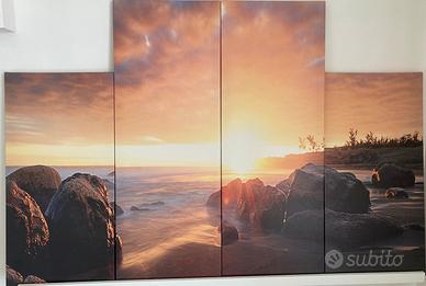 Quadro canvas 4 sezioni 120x60/80