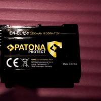 2 PATONA PROTECT Batteria EN-EL15c (2x 2600mAh)