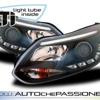 Fanali anteriori neri led per FORD FOCUS IV 2011>2