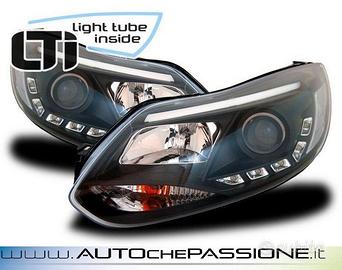 Fanali anteriori neri led per FORD FOCUS IV 2011>2