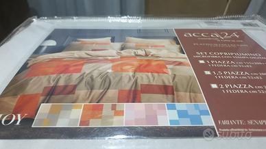 copripiumino e federa in microfibra una piazza e m