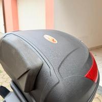 Bauletto moto completo piastra e schienale gomma