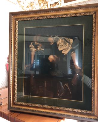 Quadro con cornice e vetro passepartout