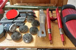 blocco pezzi moto vespa 