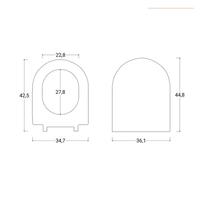 Asse copriwater NUOVO ANCORA IMBALLATO