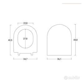 Asse copriwater NUOVO ANCORA IMBALLATO