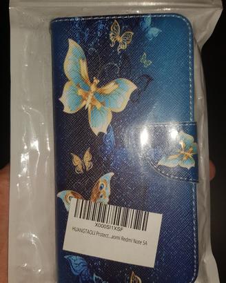 Cover xiaomi redmi note 5a con pennino e stoffa