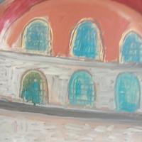 dipinto a olio su tavola 