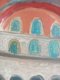 dipinto a olio su tavola 