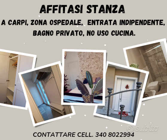 Afiitasi stanza con bagno privato