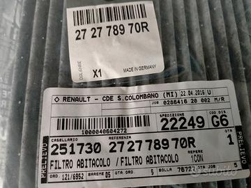 Filtro gasolio e abitacolo  Megane 3