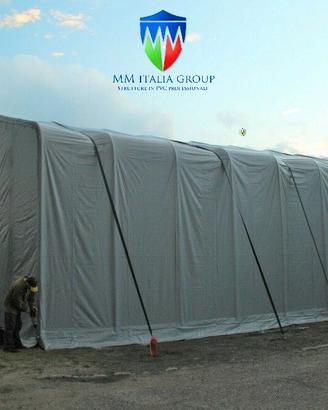 Agritunnel gamba dritta 8 x 20 x3/4,25 mt. pvc 550