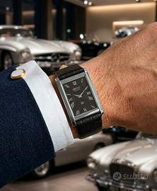 Seiko tank vintage SQ argento nero 