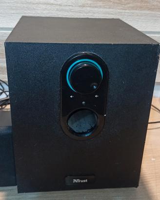Subwoofer Trust+due casse piccole per Pc