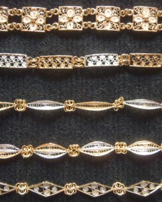 Bracciali in filigrana argento