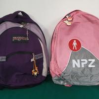 2 zaini (1 zaino JS JanSport + 1 zaino NPZ Italian
